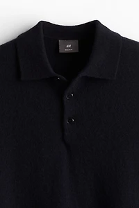 Regular Fit Wool Polo Sweater