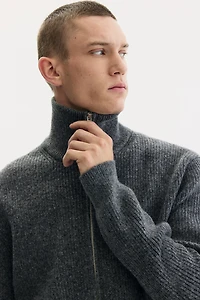 Chandail classique à fermeture éclair