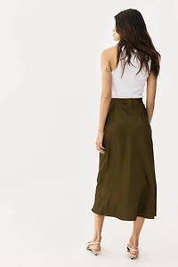 MAMA Satin Slip Skirt