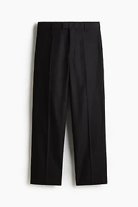 Relaxed-Fit Tailored Linen-Blend Pants