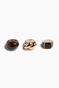 3-Pack Chunky Rings