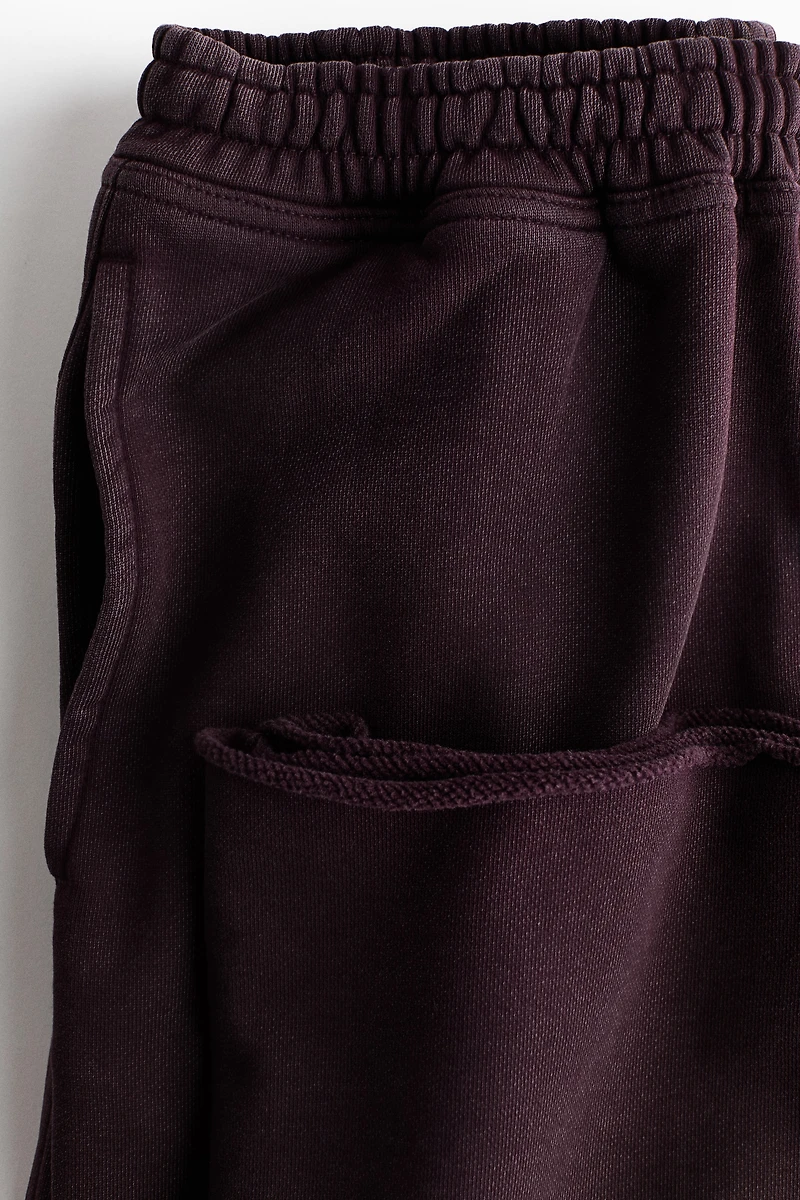 Wide-Leg Cotton Joggers