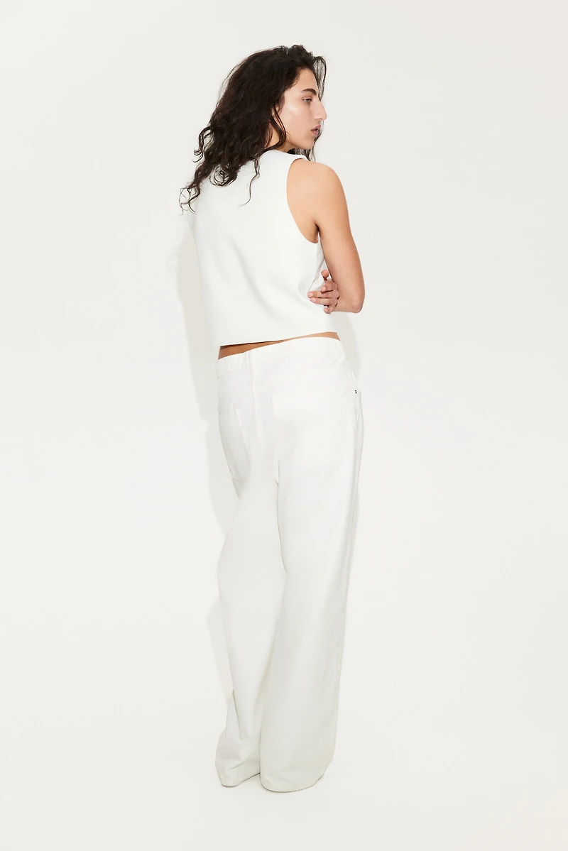 Veste sans manches en tricot
