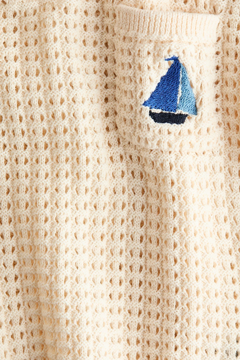 2-Piece Open-Knit Cotton Set