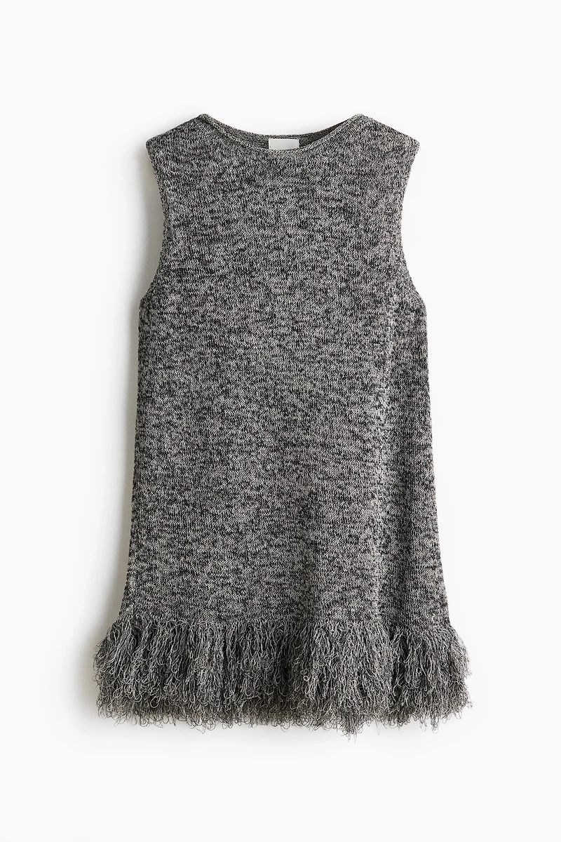 Haut en tricot avec franges