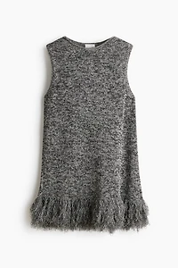 Haut en tricot avec franges