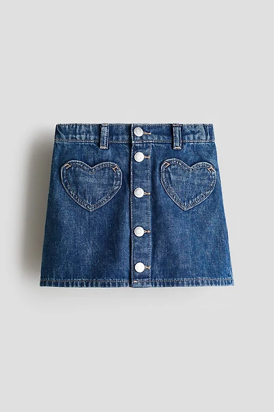 A-Line Denim Skirt