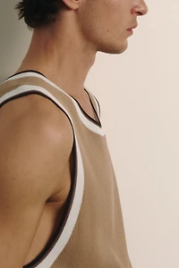 Slim Fit Ribbed vest top