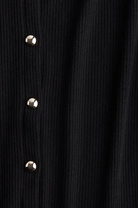 Ribbed Jersey Cardigan