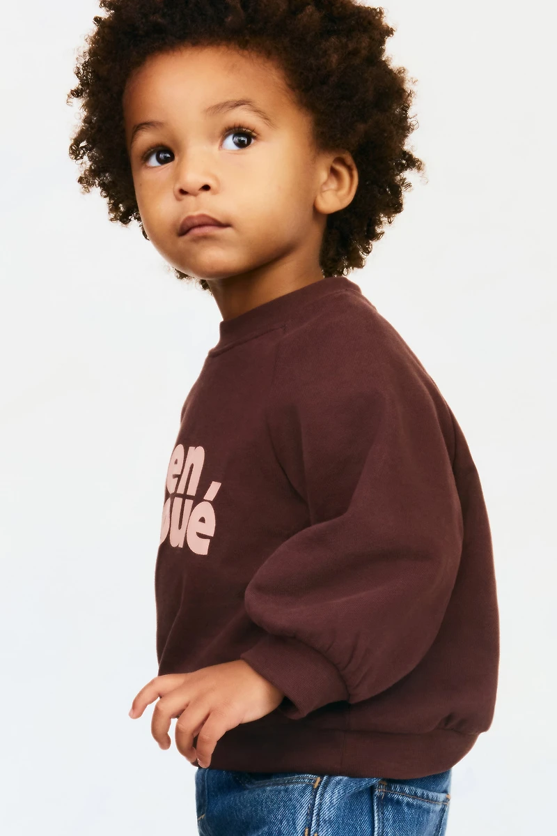 Embroidery-Detail Cotton Sweatshirt