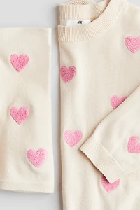 Ensemble 2 pièces en maille fine de coton