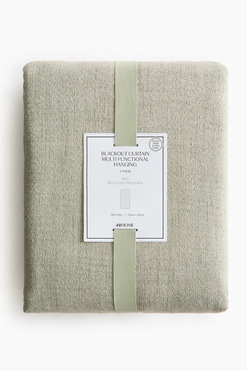 Single-Pack Long and Wide Blackout Curtain Panel