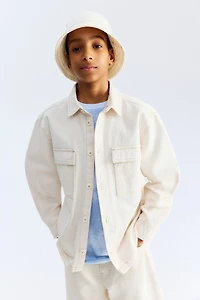 Loose-Fit Twill Overshirt