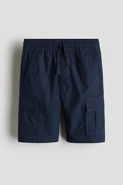 Short cargo en popeline de coton