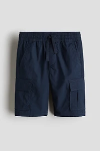 Short cargo en popeline de coton