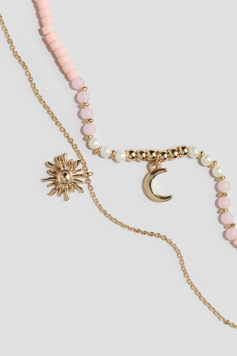 Double-Strand Charm Necklace