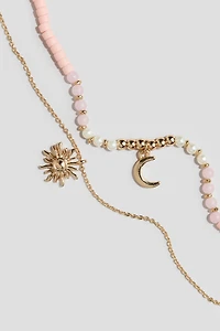 Double-Strand Charm Necklace