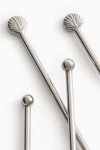 4-Pack Seashell Drink Stirrers