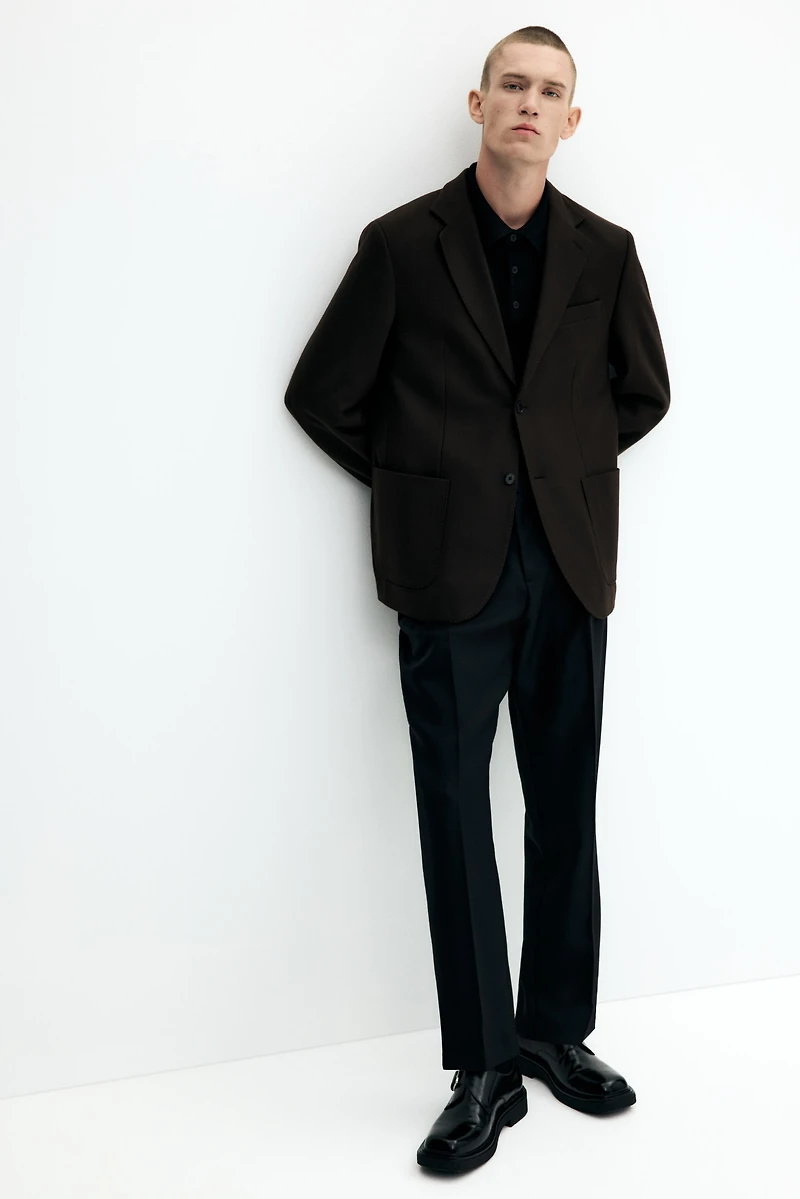 Veste classique en cachemire mélangé