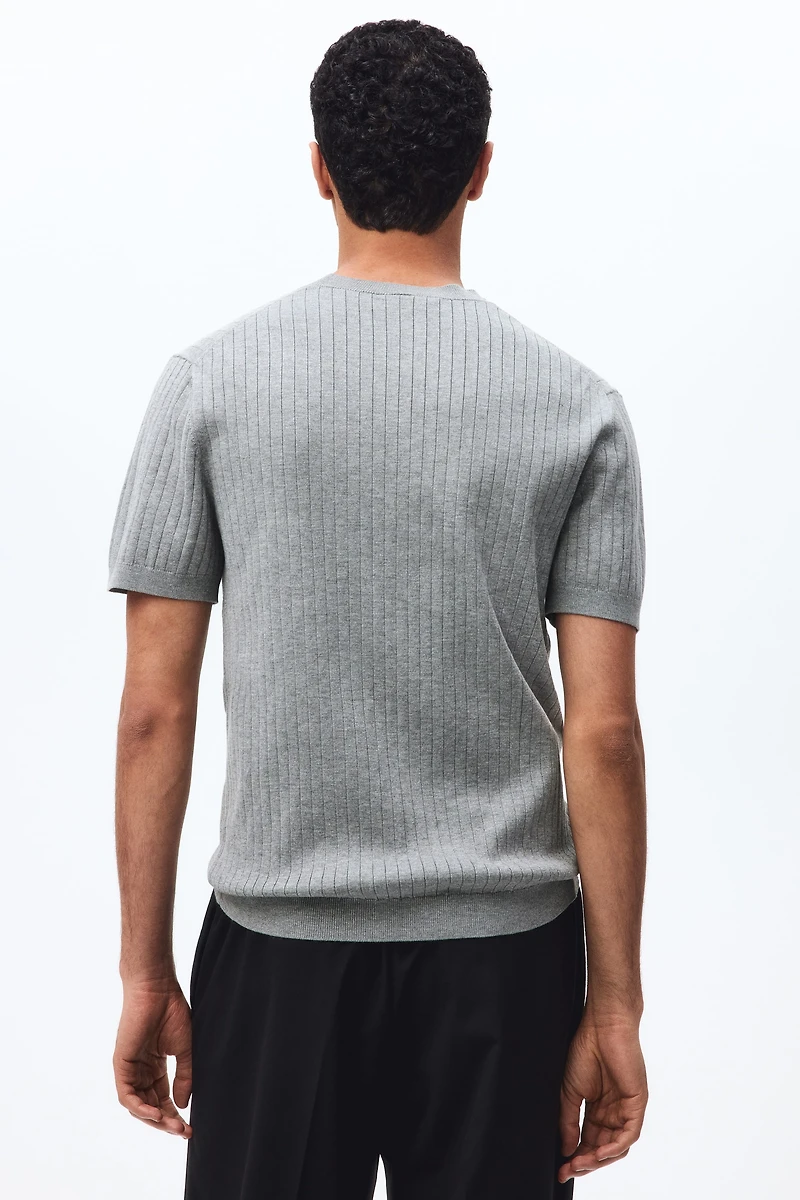 Slim-Fit Knit T-Shirt