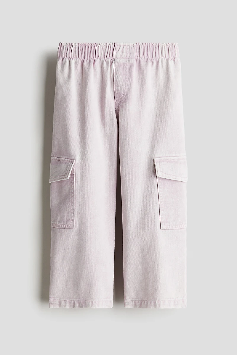 Wide-Leg Cargo Pants