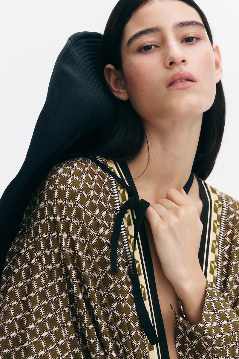 Viscose Wrap Blouse