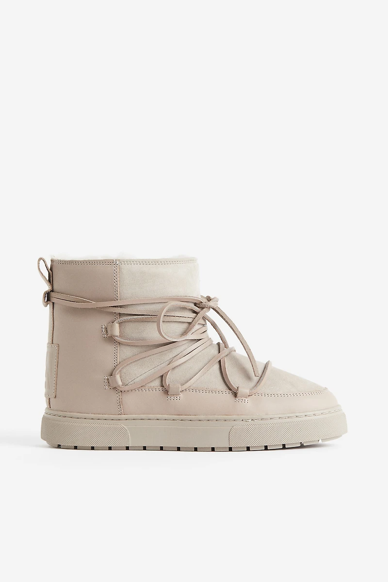Warm-lined Suede Boots