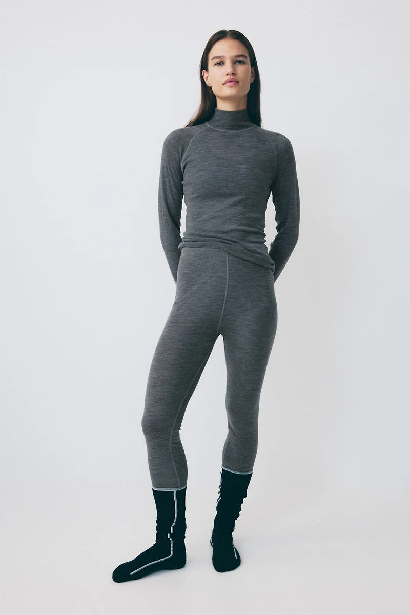 Legging de corps pour le ski en laine