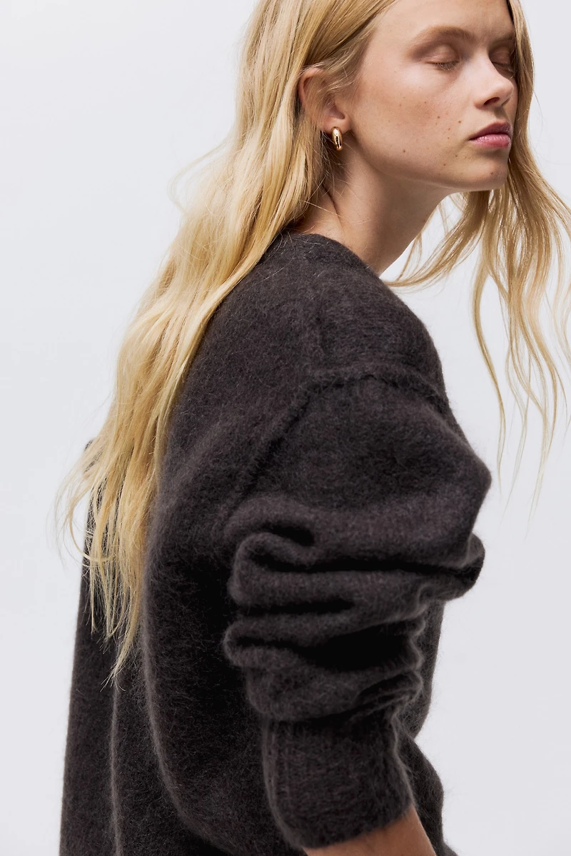 Mohair-Blend Cardigan