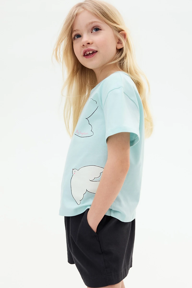 Printed Jersey Top