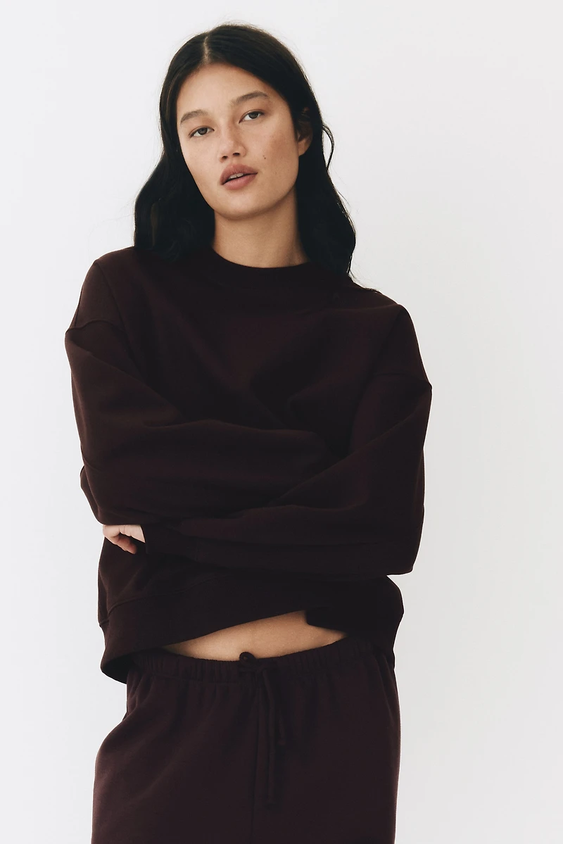Sweatshirt with Printed Motif