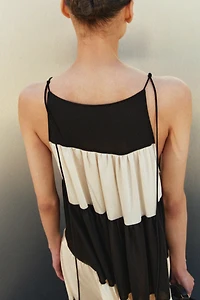 Tiered Tie-Strap Dress