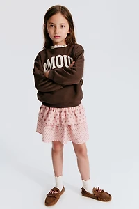 Motif-Detail Brushed-Inside Sweatshirt