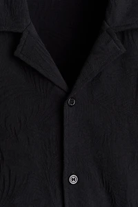 Relaxed-Fit Jacquard-Jersey Resort Shirt