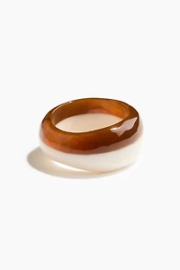 Two-Tone Bangle Bracelet