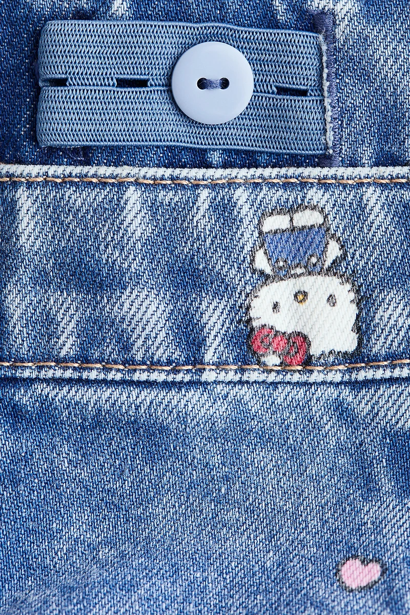 Jupe en denim imprimé