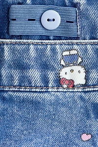 Jupe en denim imprimé