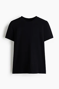 Ribbed Viscose T-Shirt