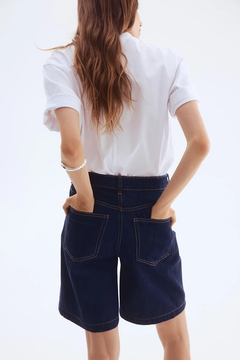 Denim Bermuda Shorts