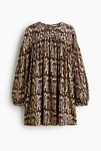 Oversized Jacquard-Weave Dress