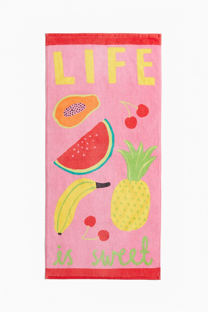 Patterned Bath Towel