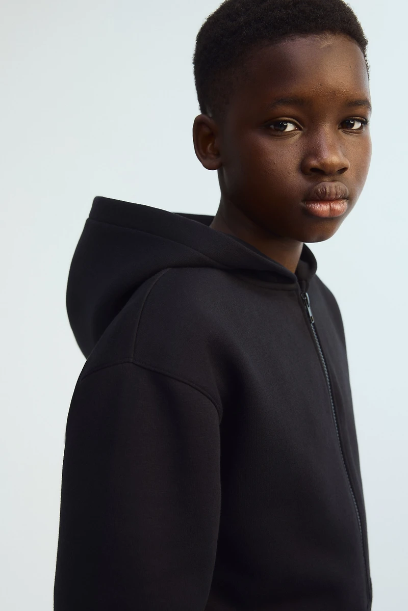 Brushed-Inside Hooded Jacket