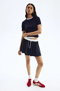 T-shirt en tricot torsadé