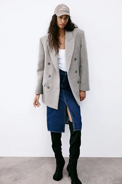 Jupe de longueur genou en denim