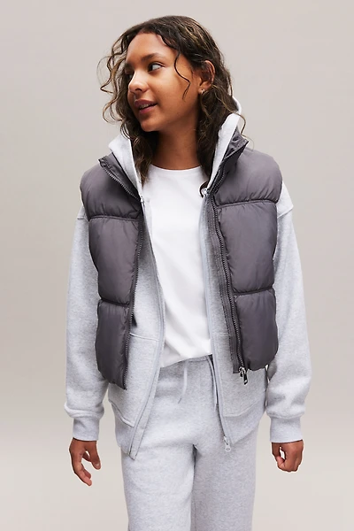 Veste à capuchon fermeture éclair