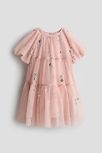 Sequined Tulle Dress