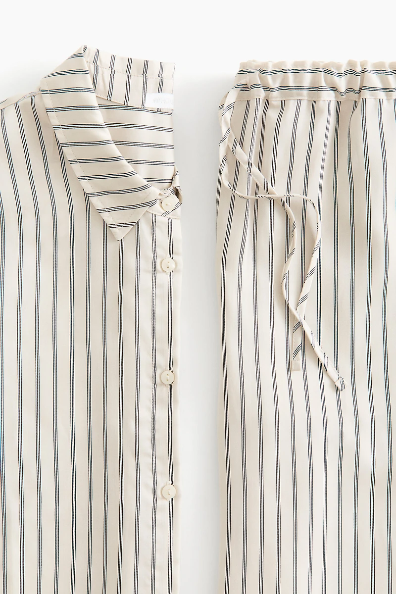 Patterned Satin Pajamas