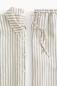 Patterned Satin Pajamas