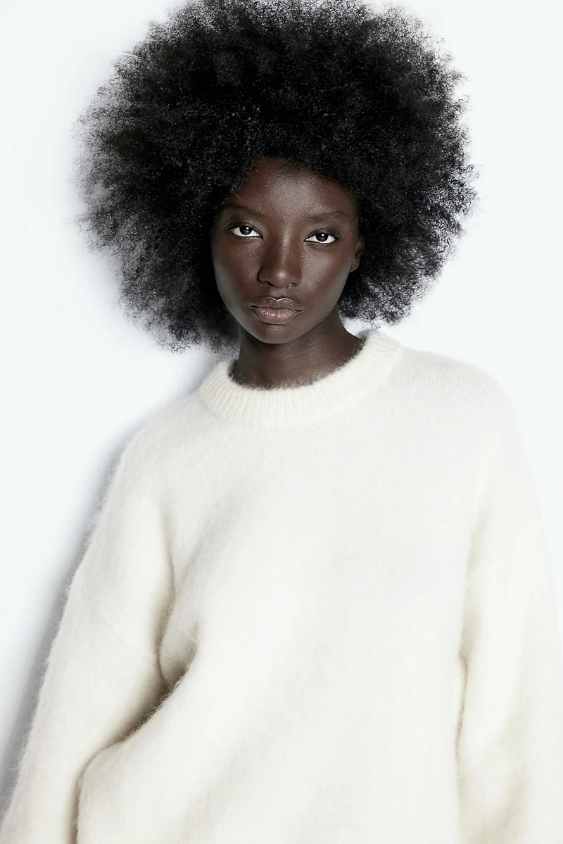 Oversized Mohair-Blend Sweater