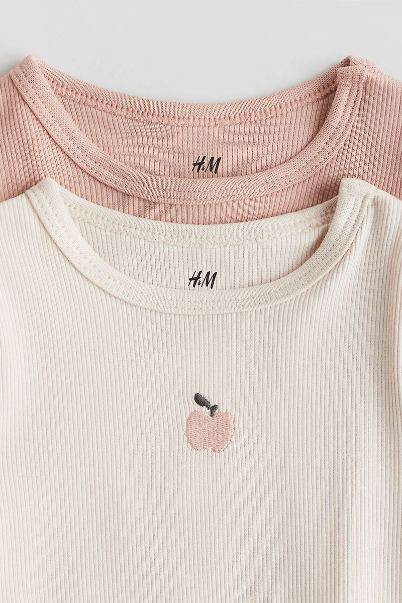 2-pack Long-sleeved Bodysuits